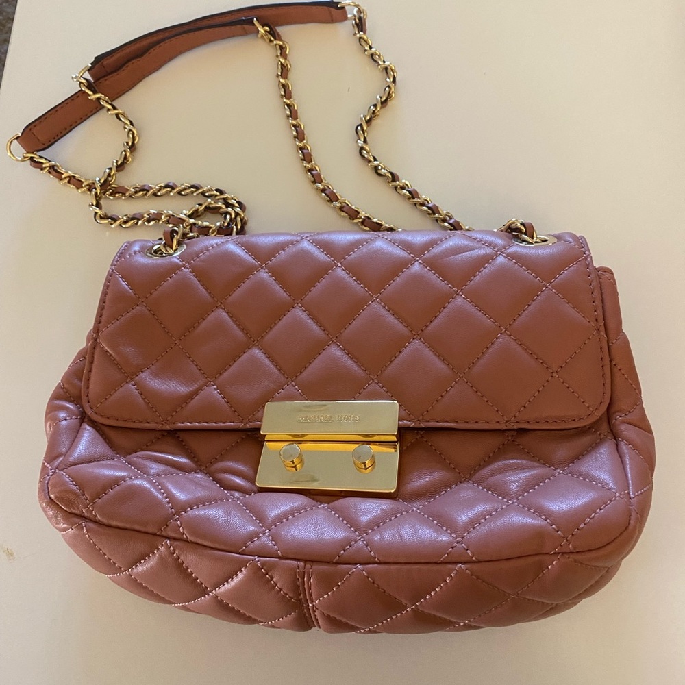 Michael Kors Sloan in mauve purse bag pink